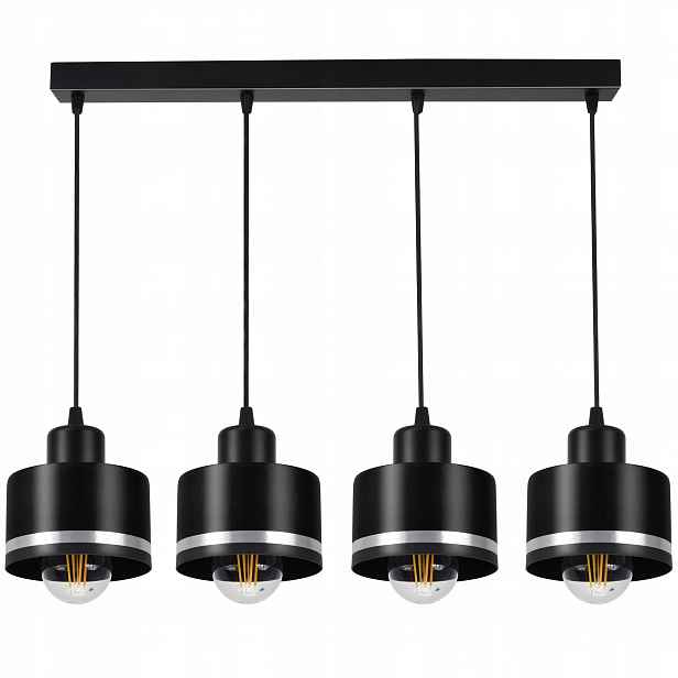 Kovová lampa Stropní Svítidlo Stropní lustr s páskem