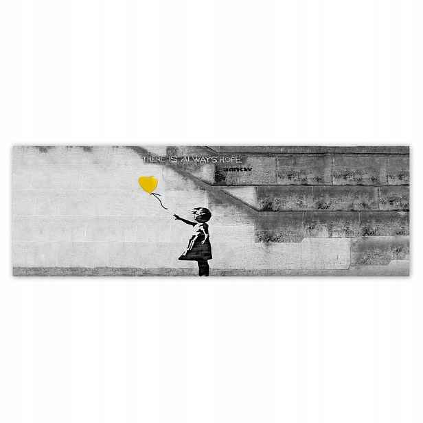 Plakáty 200x66 Banksy Balonek Dívka