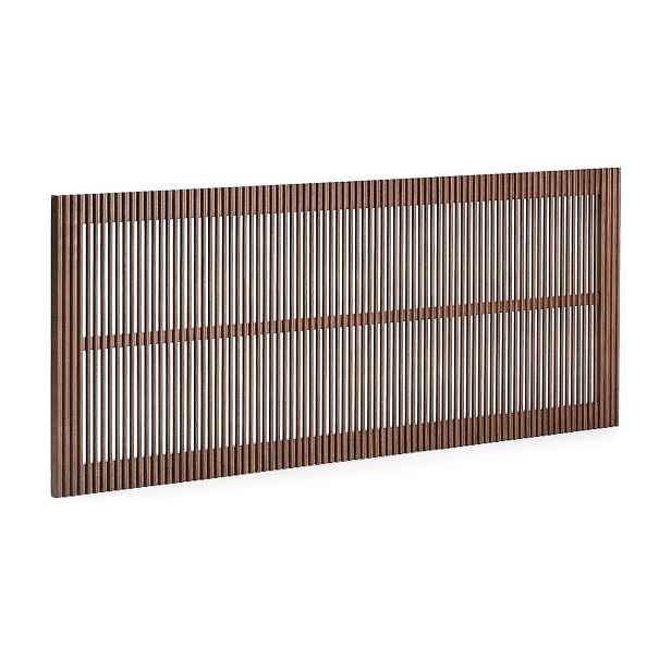 Čelo postele z jasanového dřeva v tmavě přírodní barvě 175x70 cm Beyla – Kave Home