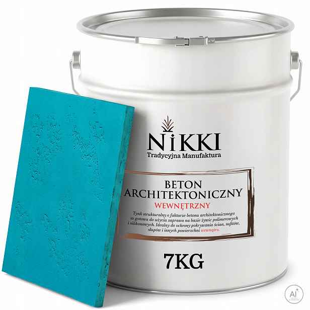 Dekorativní omítka s Betonu strukturou, vnitřní 7 kg, tyrkysová tmavá H1321