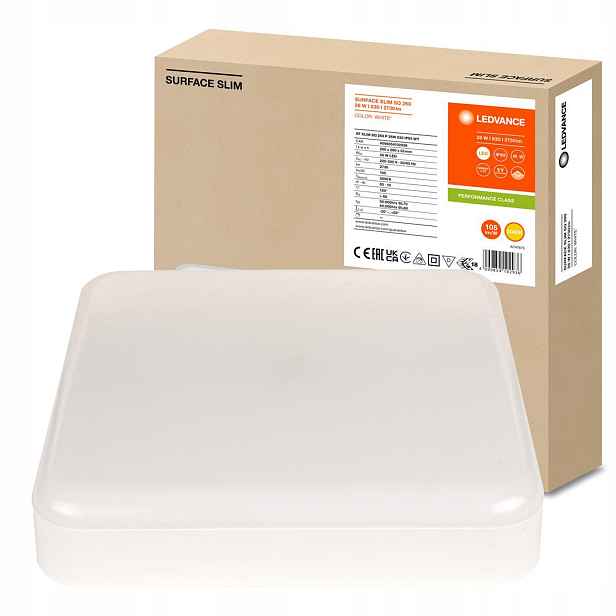 Led panel Svítidlo Stropní Svítidlo 26W 2730lm 3000K na omítku Bílá povrchová úprava