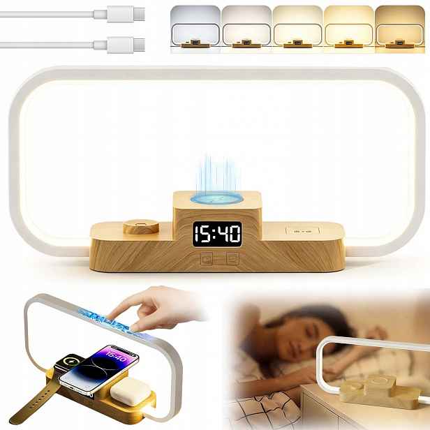 Noční Lampa S Funkcí Bezdrátového Nabíjení 220 LM Usb Na Dotyk