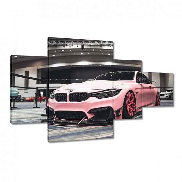 Obrazy 130x80 Růžové Bmw Auto