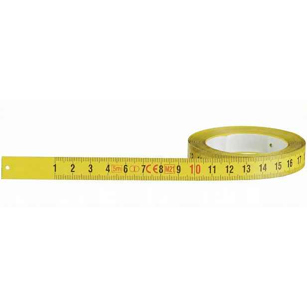 Páskové měřítko samolepicí ocelové pro stoly řezaček 13 mm 5 m L-r