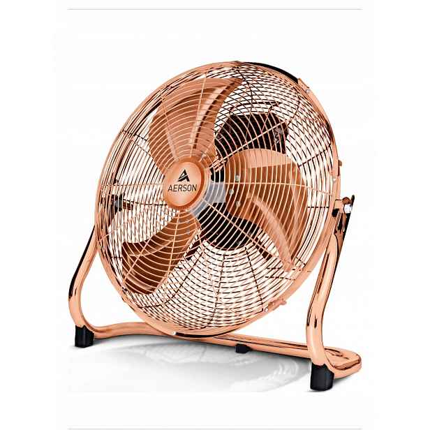Podlahový ventilátor Aerson 50 cm měděný ventilátor, stolní ventilátor 125 W