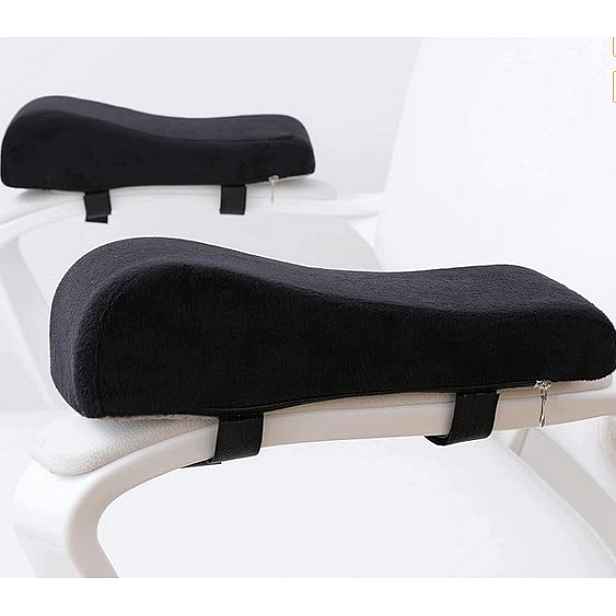 Zvýšení Područky Židle Ergonomické Změkčení Okrajů Černá