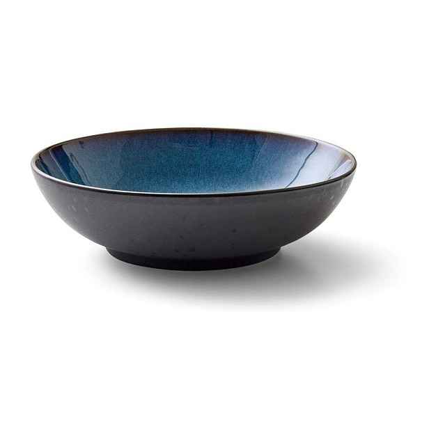 Černá/modrá servírovací miska z kameniny 1,8 l Gastro Dark Blue/Black – Bitz