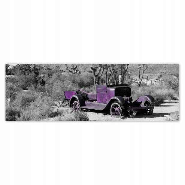 Plakáty 200x66 Fialové ostřelované auto