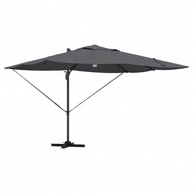 vidaXL Slunečník Antracit 351 x 250 x 253 cm Polyester a hliník