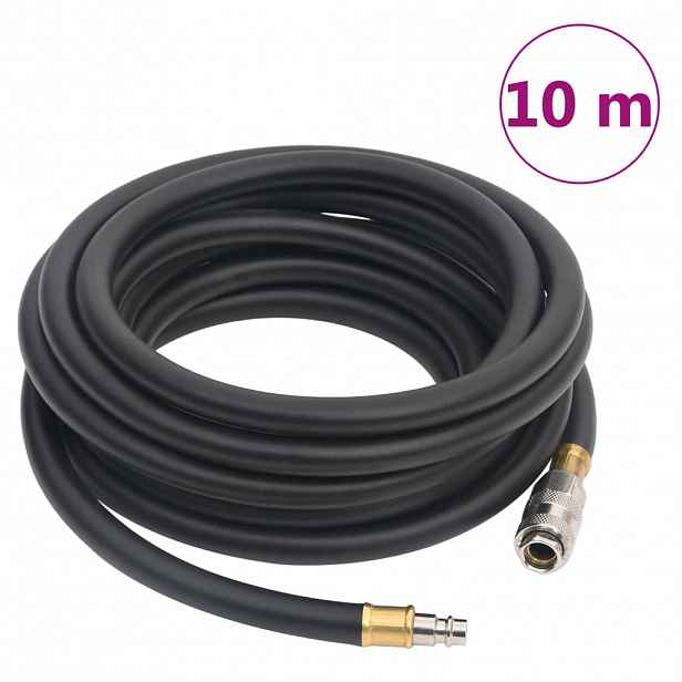 vidaXL Hybridní vzduchová hadice černá 0,6" 10 m pryž a PVC