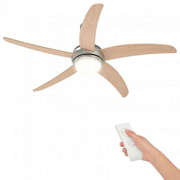 vidaXL Stropní ventilátor s osvětlením a dálkovým ovládáním Ø 130 cm