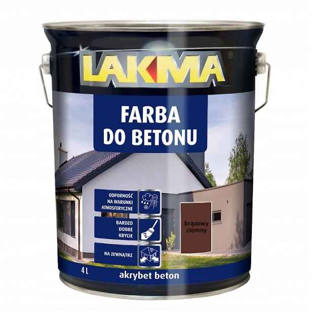 Barva na betonu Akrybet Beton Hnědá Lakma 4 L