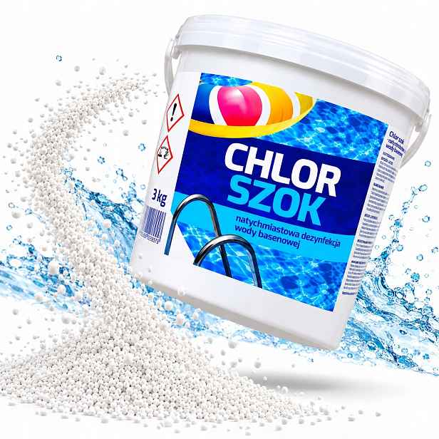 Chlor 3KG Granulát Do Bazénu Best Way Rychle Rozpustná Dezinfekce