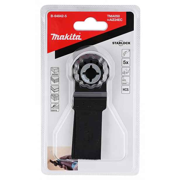 Makita - Sada pilových plátků na dřevo 5 cm, 5 ks B-64842-5