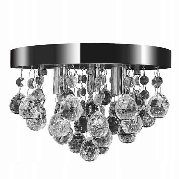 Stropní Svítidlo s chromovými krystaly Stylová a Elegantní dekorace