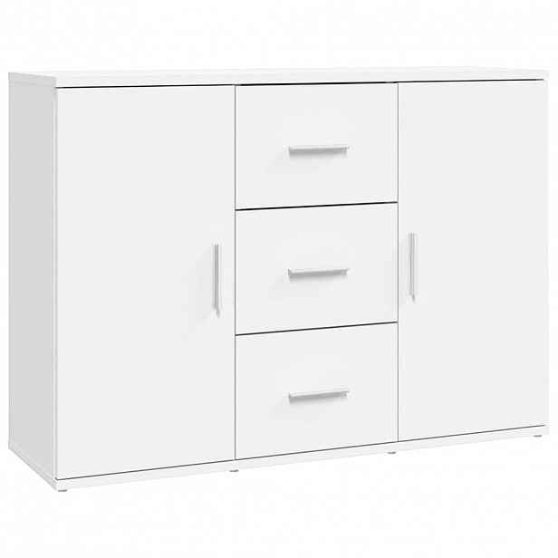 vidaXL Příborník bílý 91 x 29,5 x 65 cm kompozitní dřevo