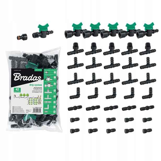 2x Příslušenství pro kapkovou závlahu Bradas 16 mm Drip System 3704