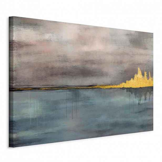 artgeist MALBA NA PLÁTNĚ, zrcadlové obrazy, města, abstraktní, krajina a příroda, 120/80/1,2 cm