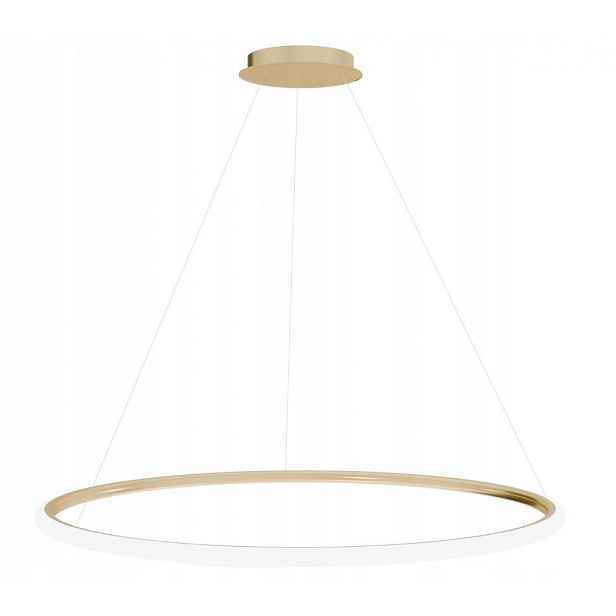 Velký Stropní Svítidlo Závěsný Led Zlatý Obruč 100 cm Závěsné Stropní Svítidlo