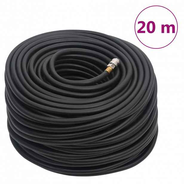 vidaXL Hybridní vzduchová hadice černá 0,6" 20 m pryž a PVC