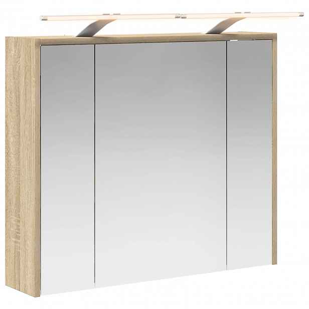 vidaXL Koupelnová zrcadlová skříň Sonoma dub 73,5 x 16 x 62,5 cm