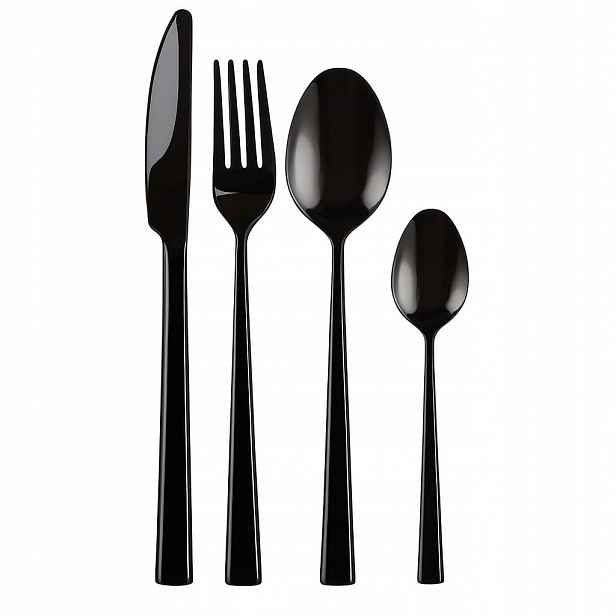 Sada jídelních příborů pro 6 osob Piano Black