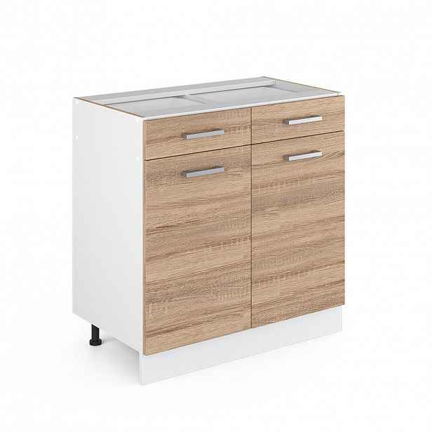 Vicco SPODNÍ SKŘÍŇKA KUCHYŇSKÉ LINKY R-Line Sonoma 80 cm bez pracovní desky
