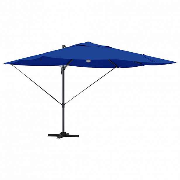 vidaXL Slunečník 351 x 250 x 253 cm Polyester a hliník Azurblau