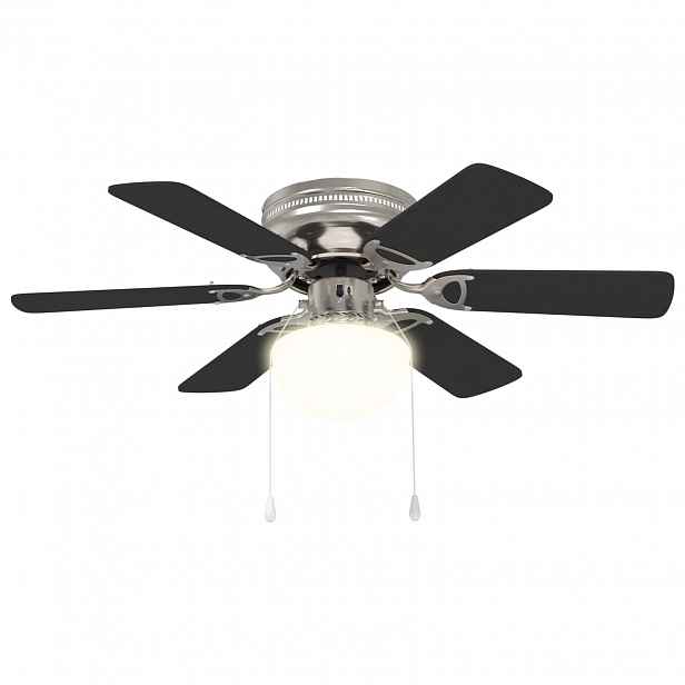 vidaXL Stropní ventilátor s osvětlením Ø 82 cm Černá