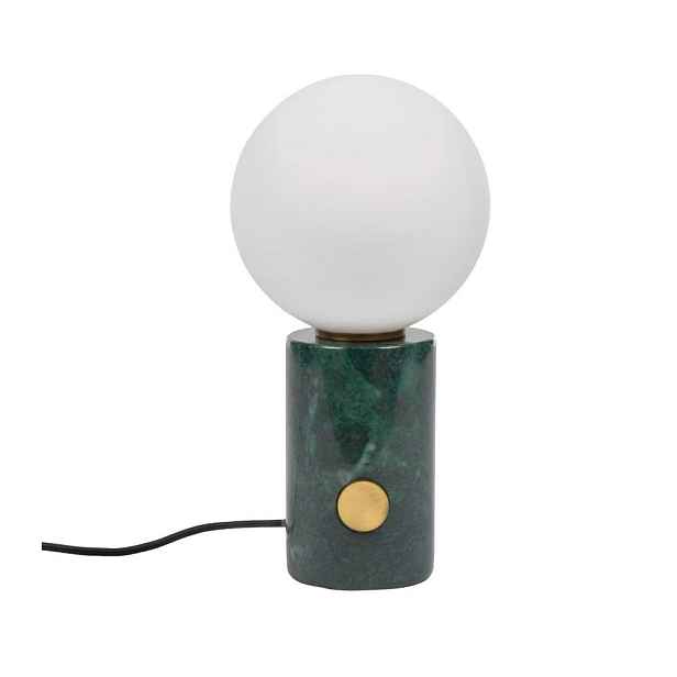 Zelená stolní lampa se skleněným stínidlem (výška 29 cm) Lonela – Kave Home