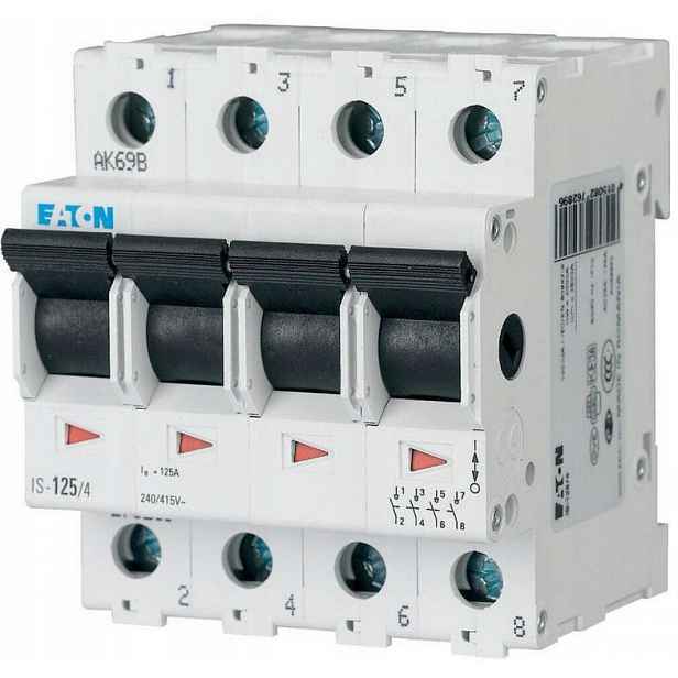 Eaton Modulární Izolační Odpojovač 100A 4Z 4P 4M 415V Ac IS-100/4