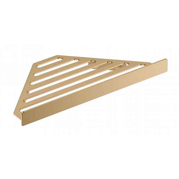 Hansgrohe AddStoris - Polička rohová, kartáčovaný bronz 41741140
