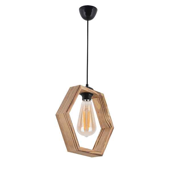 Opviq Závěsný lustr Hexagon hnědý