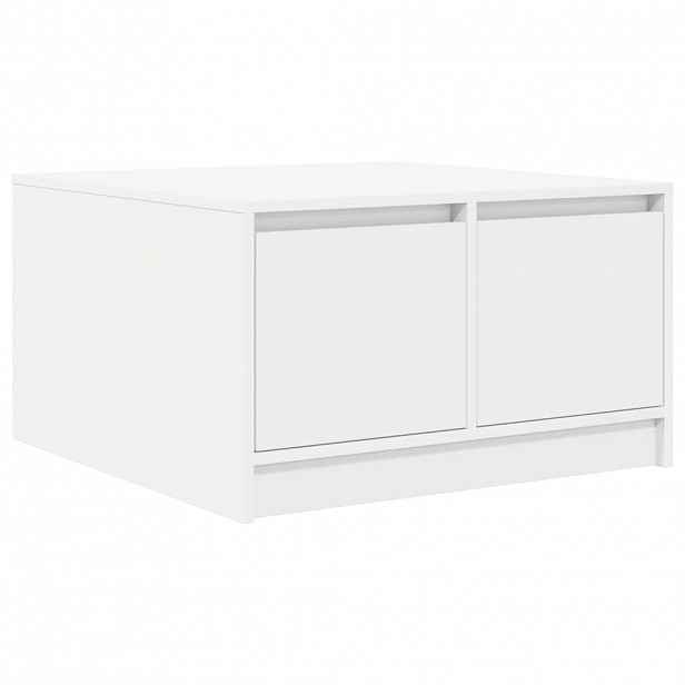 vidaXL Konferenční stolek se zásuvkami bílý 70,5x70x40 cm