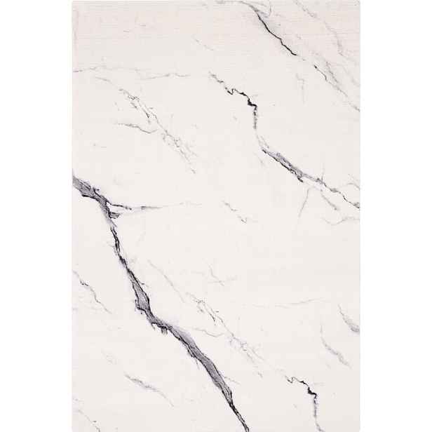 Krémový vlněný koberec 133x180 cm Marble – Agnella