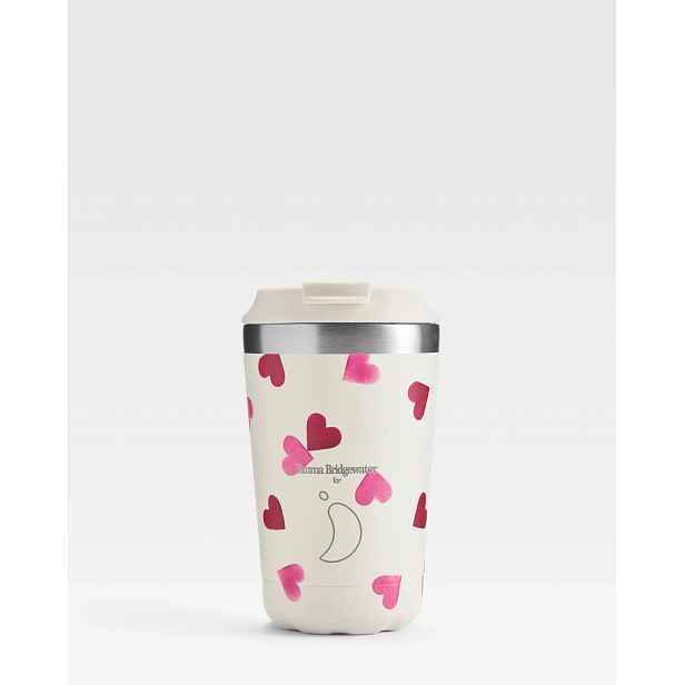 Termohrnek Chilly's Bottles - Pink Hearts 340ml, edice Emma Bridgewater/Original