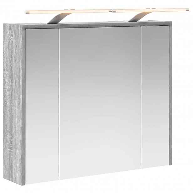 vidaXL Koupelnová zrcadlová skříň Šedá Sonoma 73,5 x 16 x 62,5 cm