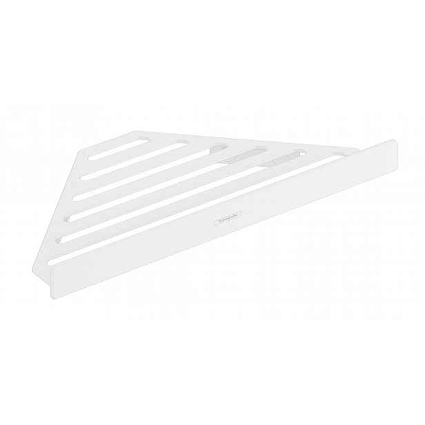 Hansgrohe AddStoris - Polička rohová, matná bílá 41741700