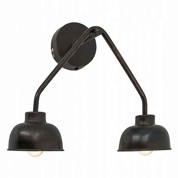 Nástěnná Lampa Závěsná Kovová Nástěnná Lampa 2 Body Vintage Industriální E14