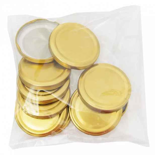 Víčka na závit 66 zlaté balení 10 ks BA7631