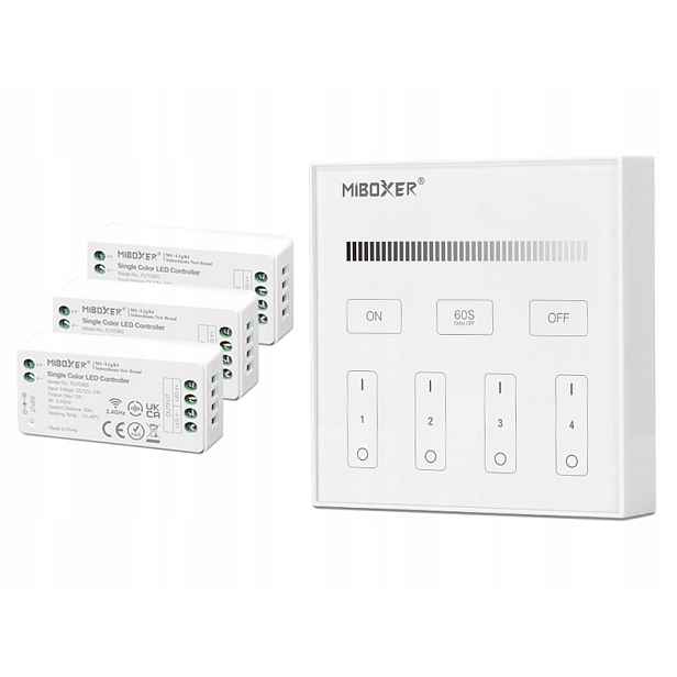 3 X Ovladač Zónový Nástěnný Panel 432W Milight