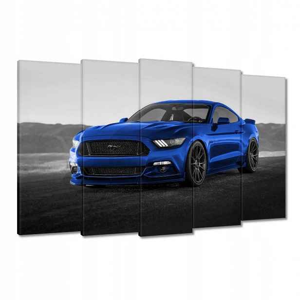 Obrazy 150x95 Modrý Ford Mustang