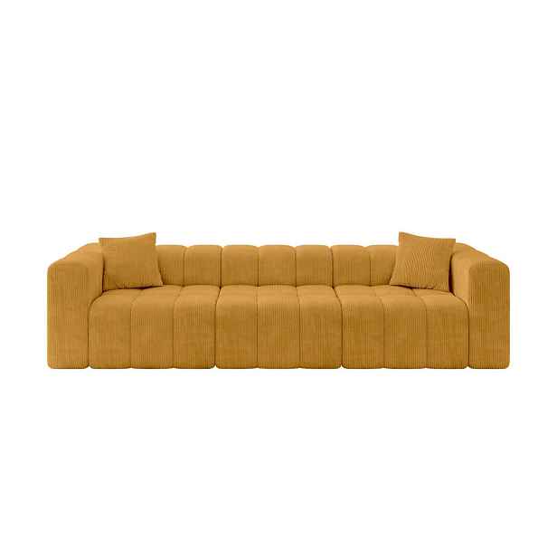 ALTDECOR POHOVKA 3-MÍSTNÁ DONY-3 315x90x71 cm Hořčicová Manšestr