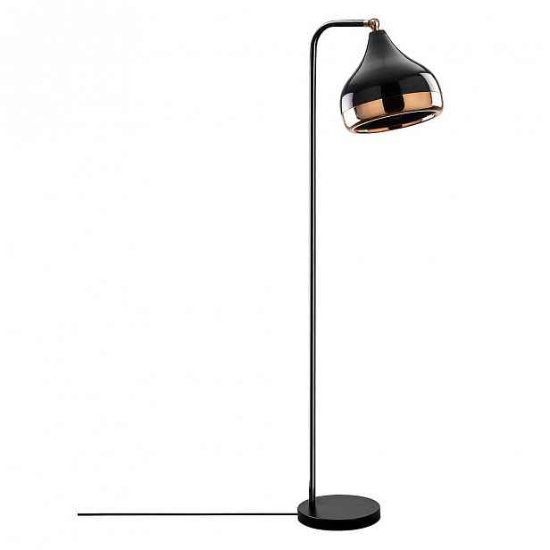Stojací lampa v černo-měděné barvě Opviq lights Yildo
