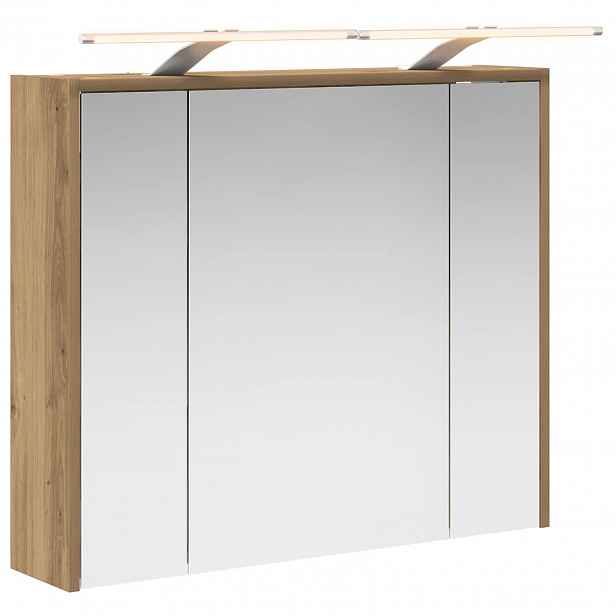 vidaXL Koupelnová zrcadlová skříň Dub artisan 73,5 x 16 x 62,5 cm