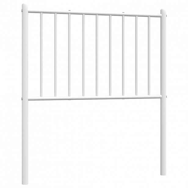 vidaXL Kovové náhradní čelo postele bílé 75 cm