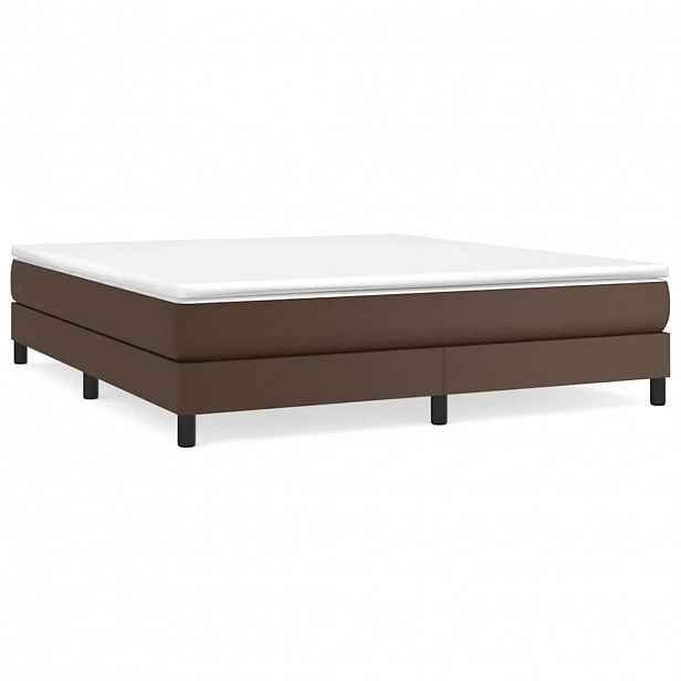 vidaXL Rám postele s boxspringem hnědá 180 x 200 cm umělá kůže