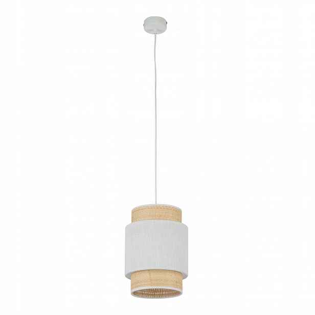 Závěsná lampa Boho New Bílá 1xE27 20 cm skandinávská do pokoje