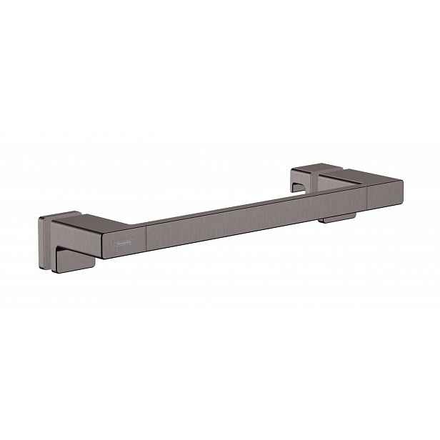 Hansgrohe AddStoris - Madlo pro sprchové dveře, délka 400 mm, kartáčovaný černý chrom 41759340