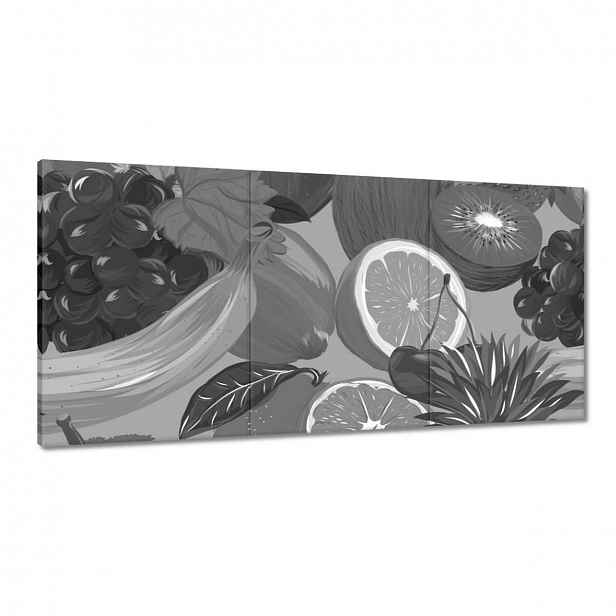 Obrazy 180x90 Citrusově šedá Ovoce